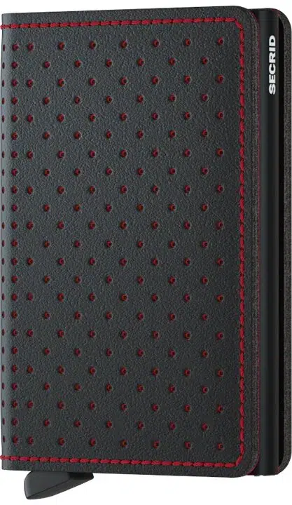 Secrid Slimwallet Original Perforated Black Red